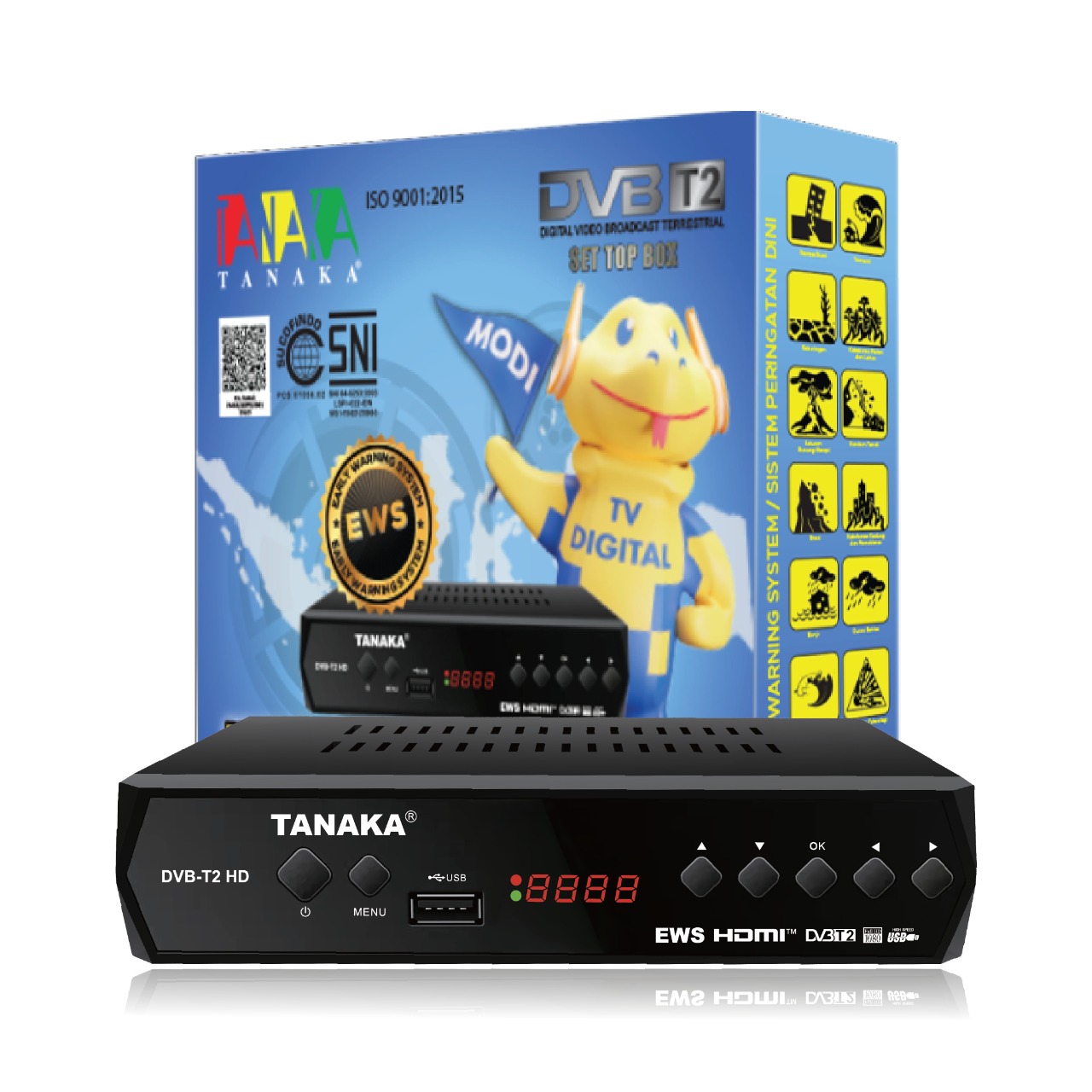 STB Digital DVB T2 Merek Tanaka Type T2